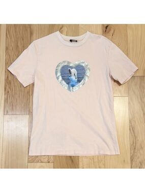 We11done Women’s Pink Thermo Sensitive Polar Bear T-Shirt